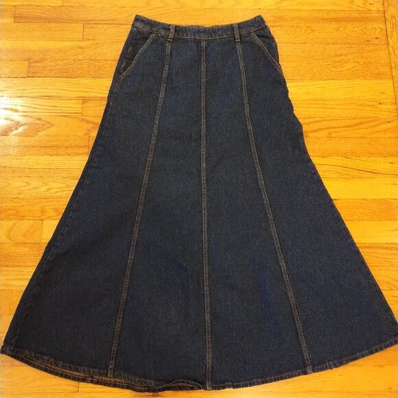 Banana Republic Dresses & Skirts - Banana Republic Holiday 2023 Denim Maxi Skirt Y2K Size 6